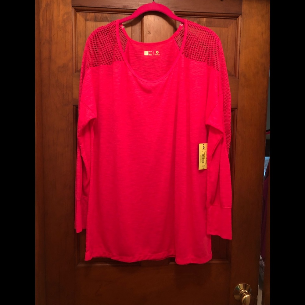 Coral/pink long sleeve shirt! NWT!